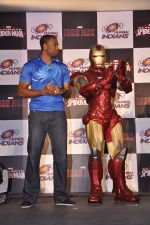 Mumbai Indians tie up with Spiderman in Mumbai on 7th April 2013 (13).JPG